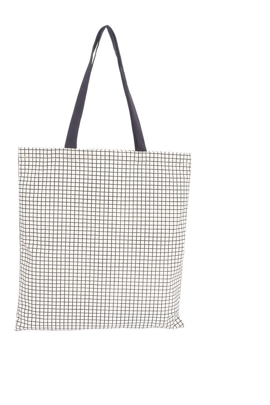 ACADEMY FOLDABLE BAG 2 ASST DESIGNSBLACK GRID/Bla GREY STRIPE 45X42X0.3CM + HANDLE 6 ACADEMY FOLDABLE BAG 2 ASST DESIGNSBLACK GRID/Bla GREY STRIPE 45X42X0.3CM + HANDLE - Image 4