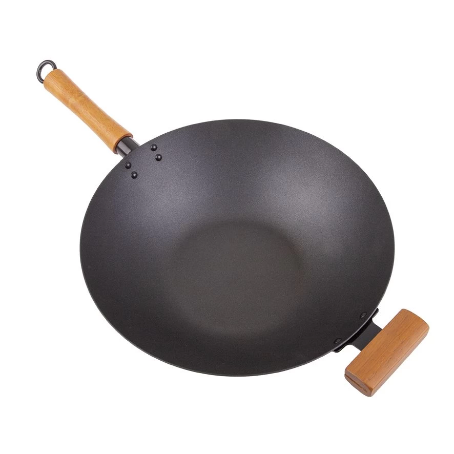 D.LINE NON-STICK EXCALIBUR STIR FRY PAN 36CM DIA. W/ WOOD HANDLE 4 D.LINE NON-STICK EXCALIBUR STIR FRY PAN 36CM DIA. W/ WOOD HANDLE - Image 2