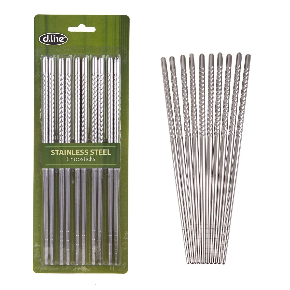 D.LINE STAINLESS STEEL CHOPSTICKS SET 5 3 D.LINE STAINLESS STEEL CHOPSTICKS SET 5