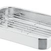 SCANPAN IMPACTSTAINLESS STEELRoasting Pan With Rack 42cm X 26cm X 6cm -Kitchen Sale Shop 22018
