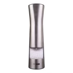 PROSPICE "APOLLO" STAINLESS STEEL BATTERY OPERATED SALT & PEPPER MILL SET 21.5CM -Kitchen Sale Shop 2401 c