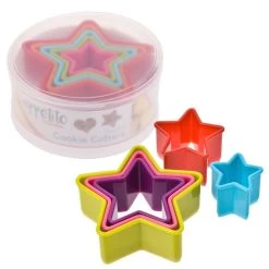 APPETITO STAR COOKIE CUTTER SET 5 - MULTI-COLOUR