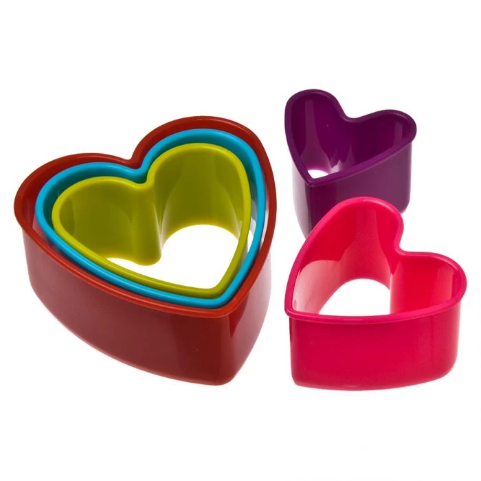 APPETITO HEART COOKIE CUTTER SET 5 - MULTI-COLOUR 4 APPETITO HEART COOKIE CUTTER SET 5 - MULTI-COLOUR - Image 2