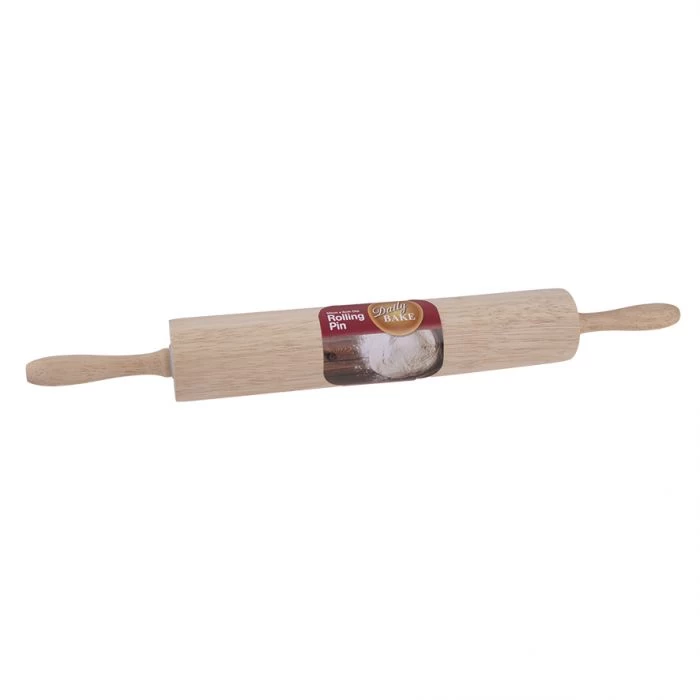 DAILY BAKE ROLLING PIN 50CM X 6CM DIA. - RUBBERWOOD 4 DAILY BAKE ROLLING PIN 50CM X 6CM DIA. - RUBBERWOOD - Image 2