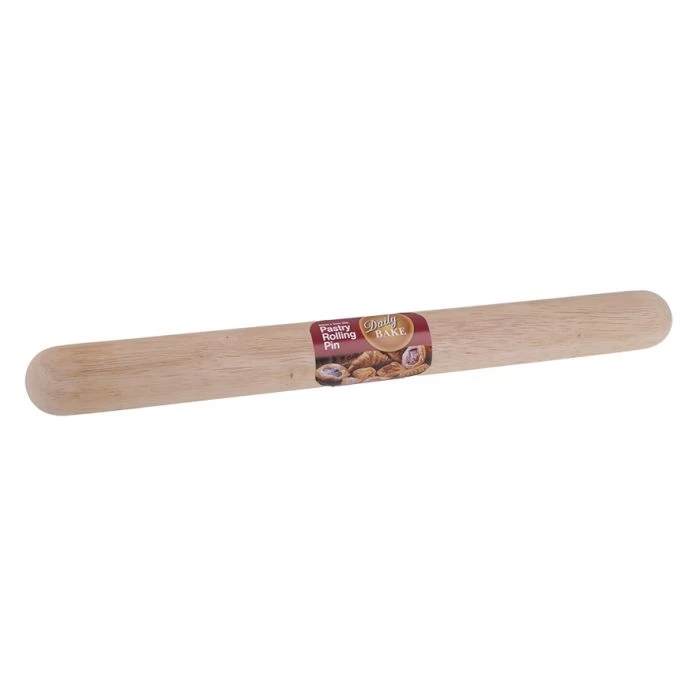 DAILY BAKE PASTRY ROLLING PIN 50CM X 5CM DIA. - RUBBERWOOD 4 DAILY BAKE PASTRY ROLLING PIN 50CM X 5CM DIA. - RUBBERWOOD - Image 2