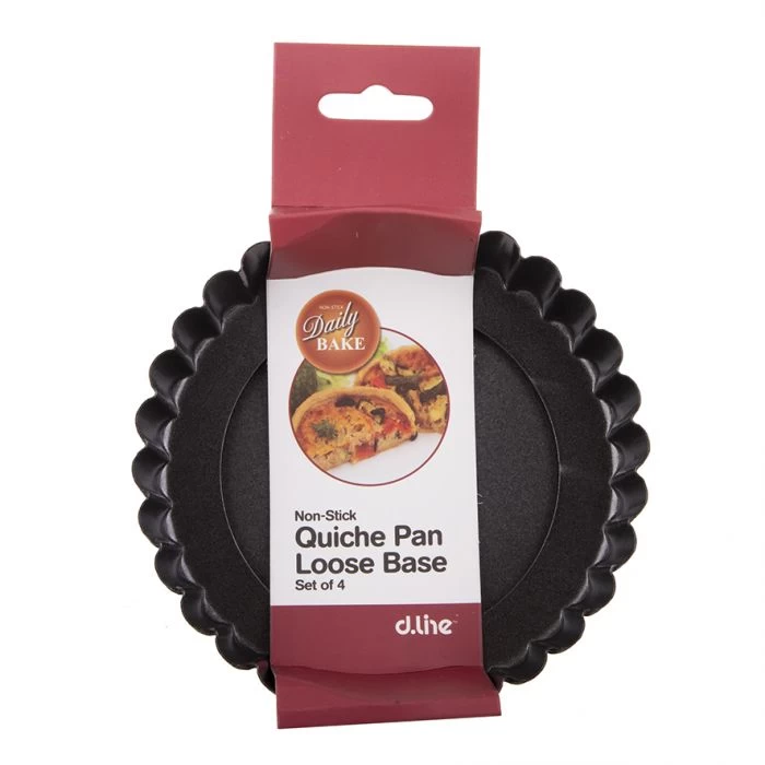 DAILY BAKE NON-STICK QUICHE PAN LOOSE BASE 12CM DIA. X 2.5CM SET 4 5 DAILY BAKE NON-STICK QUICHE PAN LOOSE BASE 12CM DIA. X 2.5CM SET 4 - Image 3