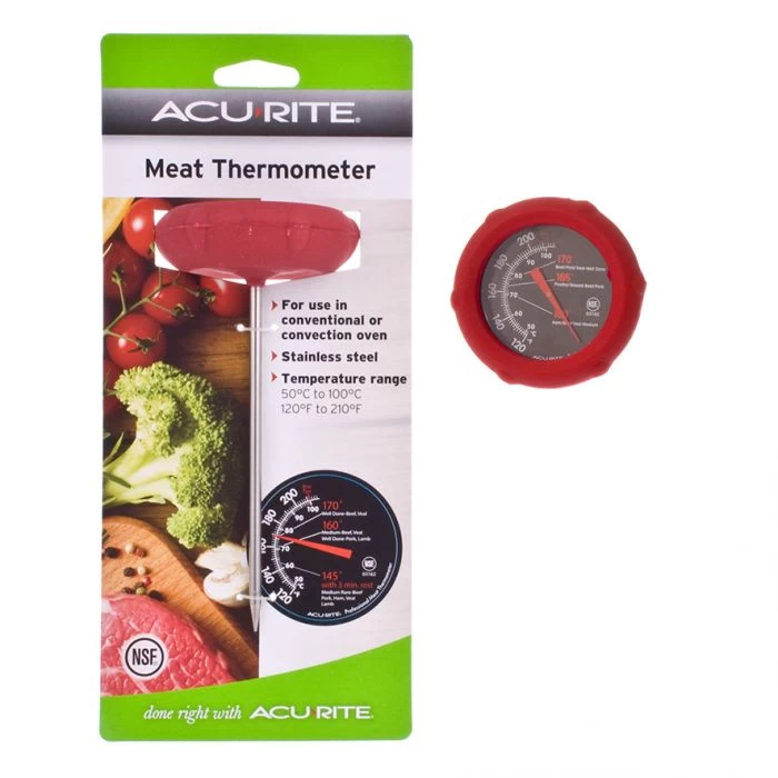ACURITE SILICONE DIAL MEAT THERMOMETER (CELSIUS) 3 ACURITE SILICONE DIAL MEAT THERMOMETER (CELSIUS)