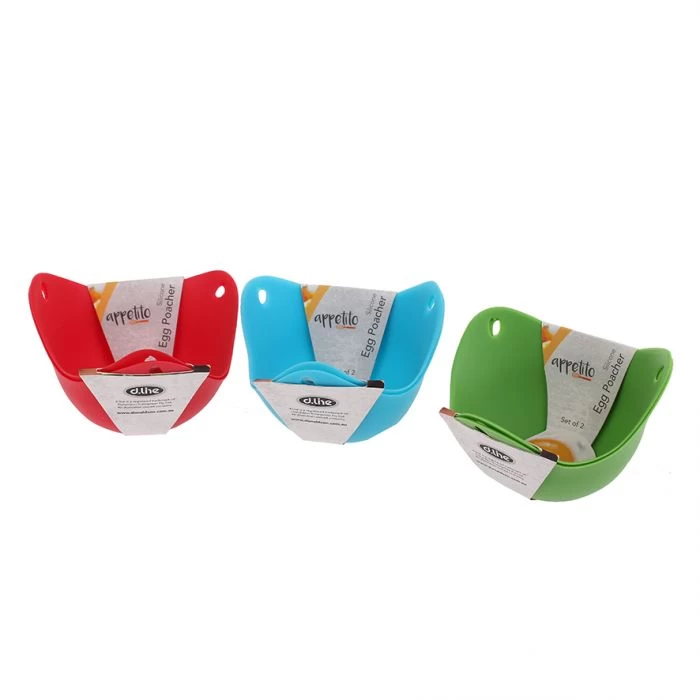 APPETITO SILICONE EGG POACHERS SET 2 (CDU 24) - ASST. COLOURS 5 APPETITO SILICONE EGG POACHERS SET 2 (CDU 24) - ASST. COLOURS - Image 3