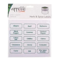 APPETITO HERB & SPICE LABELS PACK 45 -Kitchen Sale Shop 3203 b 1