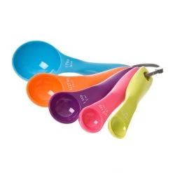 APPETITO MEASURE SPOONS SET 5 - MULTI-COLOUR