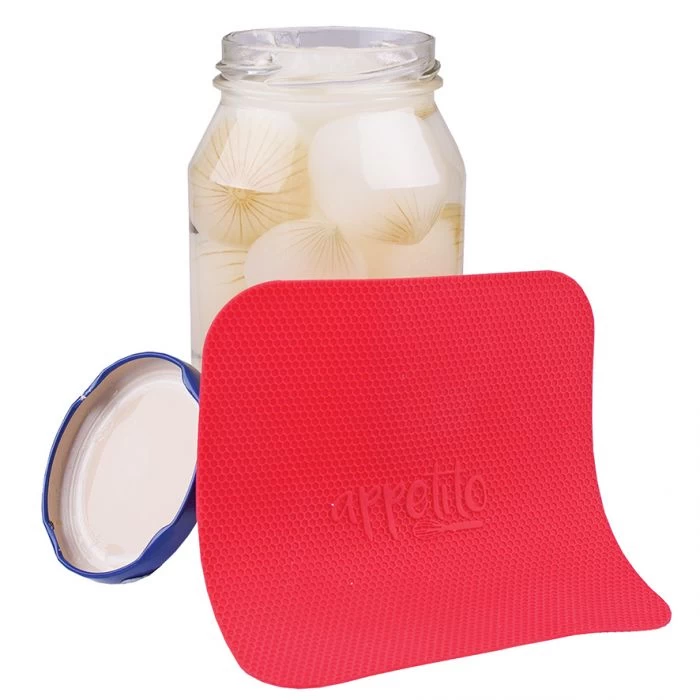 APPETITO SILICONE JAR OPENER - RED 3 APPETITO SILICONE JAR OPENER - RED
