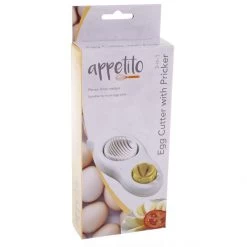 APPETITO 3-IN-1 EGG CUTTER W/ PIERCER - WHITE -Kitchen Sale Shop 3454 b 1