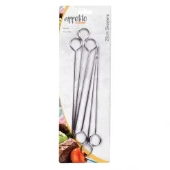 APPETITO CHROME SKEWERS 8"/20CM SET 6 7 APPETITO CHROME SKEWERS 8"/20CM SET 6 -Kitchen Sale Shop 3458 1 b 1
