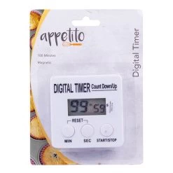APPETITO DIGITAL TIMER - 100 MINUTES - WHITE -Kitchen Sale Shop 3472 b 1