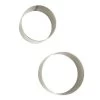 APPETITO STAINLESS STEEL ROUND FOOD RINGS SET 2 63MM & 75MM DIA. X 45MM HIGH -Kitchen Sale Shop 3526 a 1