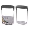 APPETITO STAINLESS STEEL POTATO MASHER W/ HORIZONTAL SOFT GRIP HANDLE 2 APPETITO STAINLESS STEEL POTATO MASHER W/ HORIZONTAL SOFT GRIP HANDLE -Kitchen Sale Shop 3535 1 2