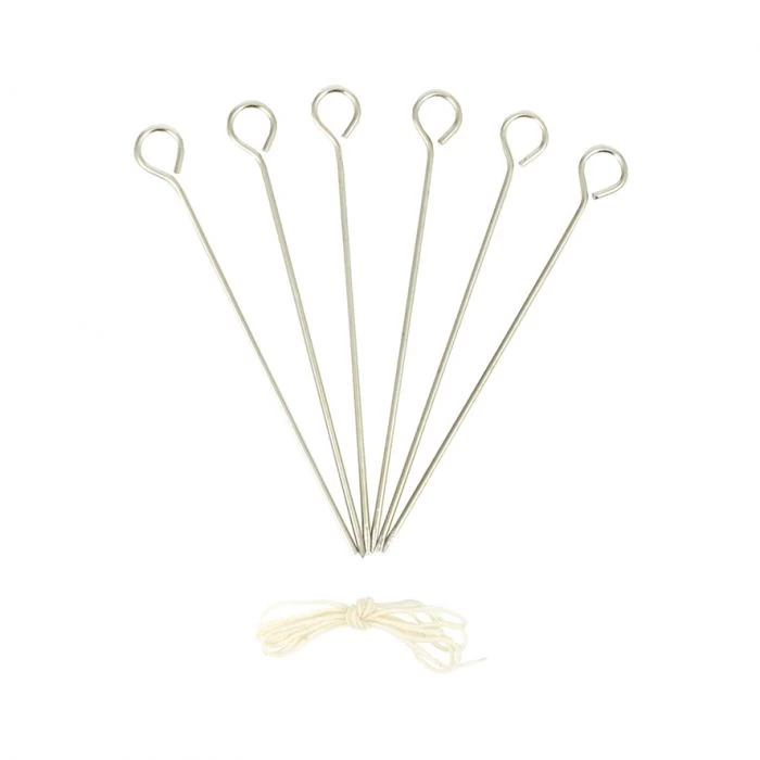 APPETITO STAINLESS STEEL POULTRY LACERS SET 6 4 APPETITO STAINLESS STEEL POULTRY LACERS SET 6 - Image 2