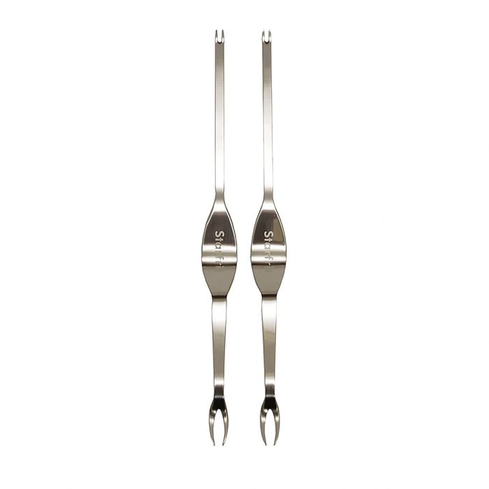 EDGE DESIGN STAINLESS STEEL SEAFOOD FORKS SET 2 4 EDGE DESIGN STAINLESS STEEL SEAFOOD FORKS SET 2 - Image 2