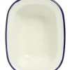 Wiltshire Enamel Oblong Pie Dish 2500ml Blue Rim 2 Wiltshire Enamel Oblong Pie Dish 2500ml Blue Rim -Kitchen Sale Shop 40377OPHR