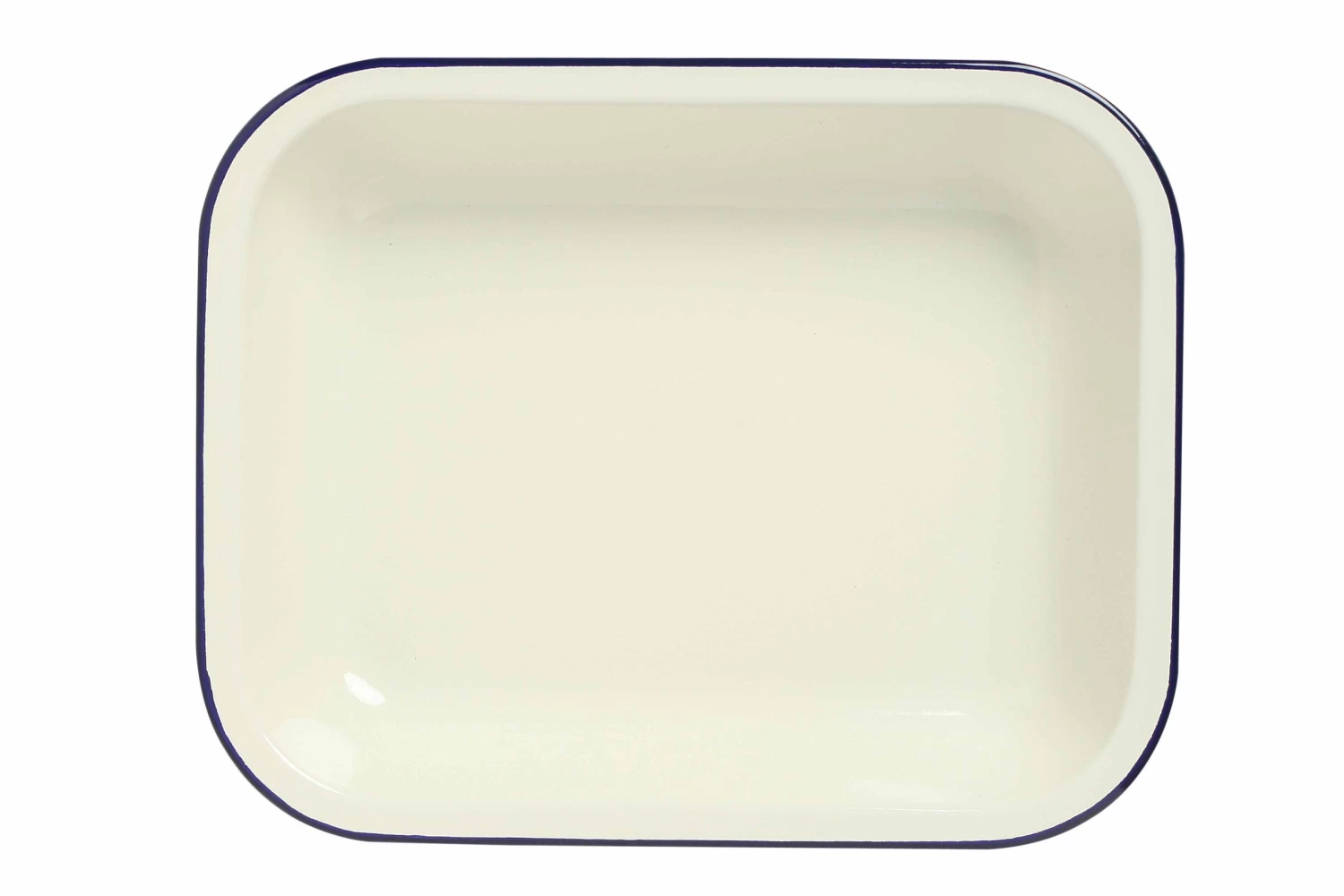 Wiltshire Enamel Oblong Pie Dish 1500ml Blue Rim 3 Wiltshire Enamel Oblong Pie Dish 1500ml Blue Rim