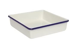 Wiltshire Enamel Brownie Pan 2L / 23cm Blue Rim