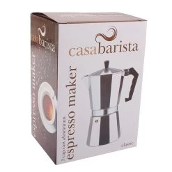 CASABARISTA "CLASSIC" 3 CUP ALUMINIUM ESPRESSO MAKER 8 CASABARISTA "CLASSIC" 3 CUP ALUMINIUM ESPRESSO MAKER -Kitchen Sale Shop 4131 b 1