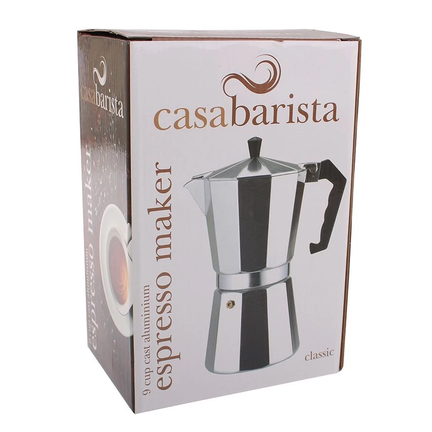 CASABARISTA "CLASSIC" 9 CUP ALUMINIUM ESPRESSO MAKER 6 CASABARISTA "CLASSIC" 9 CUP ALUMINIUM ESPRESSO MAKER - Image 4