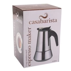 CASABARISTA "ROMA" 4 CUP STAINLESS STEEL ESPRESSO MAKER 7 CASABARISTA "ROMA" 4 CUP STAINLESS STEEL ESPRESSO MAKER -Kitchen Sale Shop 4136 b 1