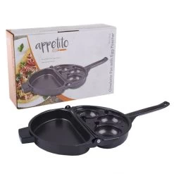 APPETITO NON-STICK OMELETTE PAN W/ POACHER