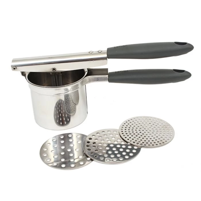 APPETITO STAINLESS STEEL POTATO RICER W/ 3 DISCS 4 APPETITO STAINLESS STEEL POTATO RICER W/ 3 DISCS - Image 2