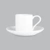 Wilkie Brothers Cuisine Straight Demi Cup & Saucer 100ml - New Bone -Kitchen Sale Shop 45330