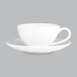 Wilkie Brothers Cuisine Coupe Cup & Saucer 250ml - New Bone