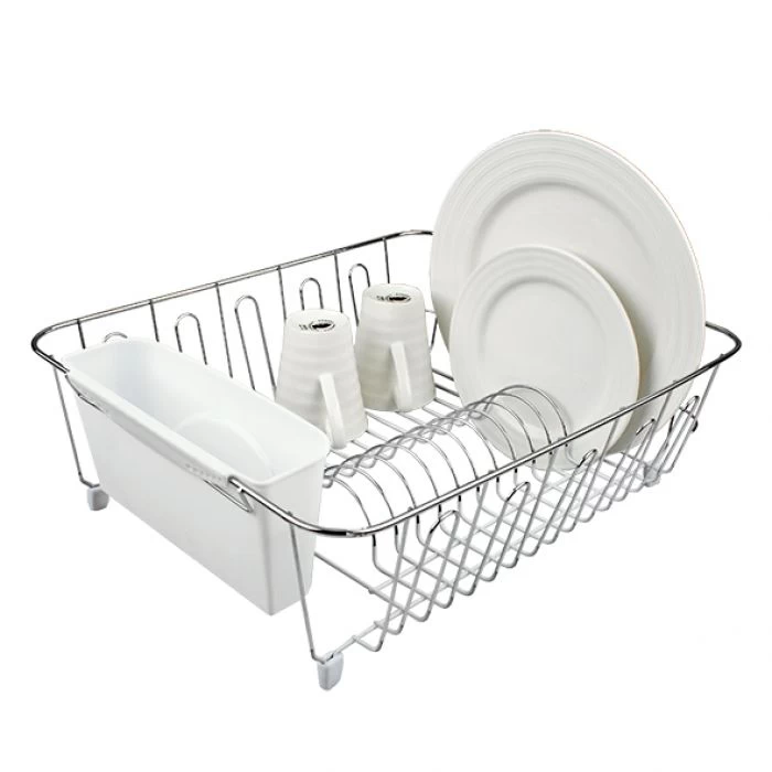 D.LINE SMALL DISH DRAINER CHROME/PVC W/ CADDY 36.5 X 32.5 X 14.5CM 5 D.LINE SMALL DISH DRAINER CHROME/PVC W/ CADDY 36.5 X 32.5 X 14.5CM - Image 3