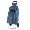 SHOP & GO "SPRINT" SHOPPING TROLLEY - BLUE STRIPES -Kitchen Sale Shop 4691bs