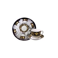 House Of FlorenceMedusa Black And Gold 12 Piece Tea