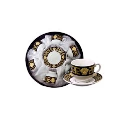 House Of Florence Medusa Black And Gold 12 Piece