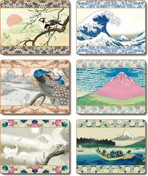 Japanese Landscapes Coasters 3 Japanese Landscapes Coasters