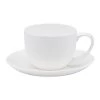 Ecology Canvas White Teacup & Saucer