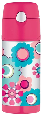 Kitchen Sale Shop 13 Thermos 355ml FUNtainer® Stainless Steel Vacuum Insulated Drink Bottle - Flower