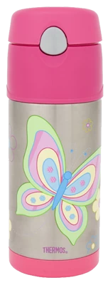 Kitchen Sale Shop 11 Thermos 355ml FUNtainer® Stainless Steel Vacuum Insulated Drink Bottle - Butterfly