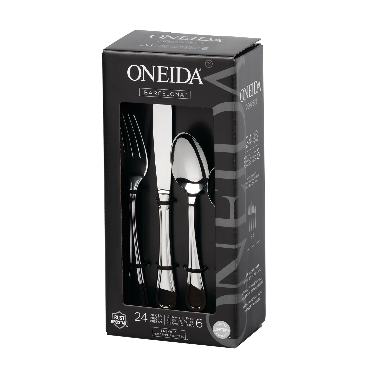 Oneida Barcelona 24 Cutlery Set 3 Oneida Barcelona 24 Cutlery Set