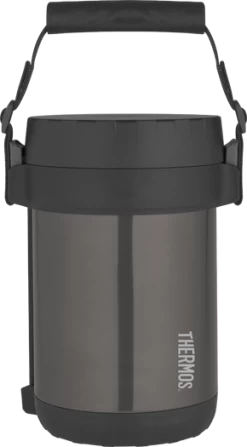 Thermos 1.3L S/Steel Vacuum Insulated Food Storage With Containers & Chopsticks