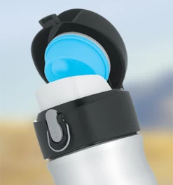 Thermos 550ml Stainless Steel Vacuum Insulated Direct Drink Flask - Blue -Kitchen Sale Shop JMW500 Inset