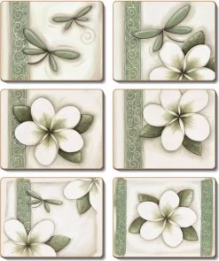 Green Frangipani Placemats